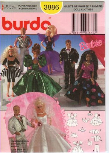 vintage barbie sewing patterns