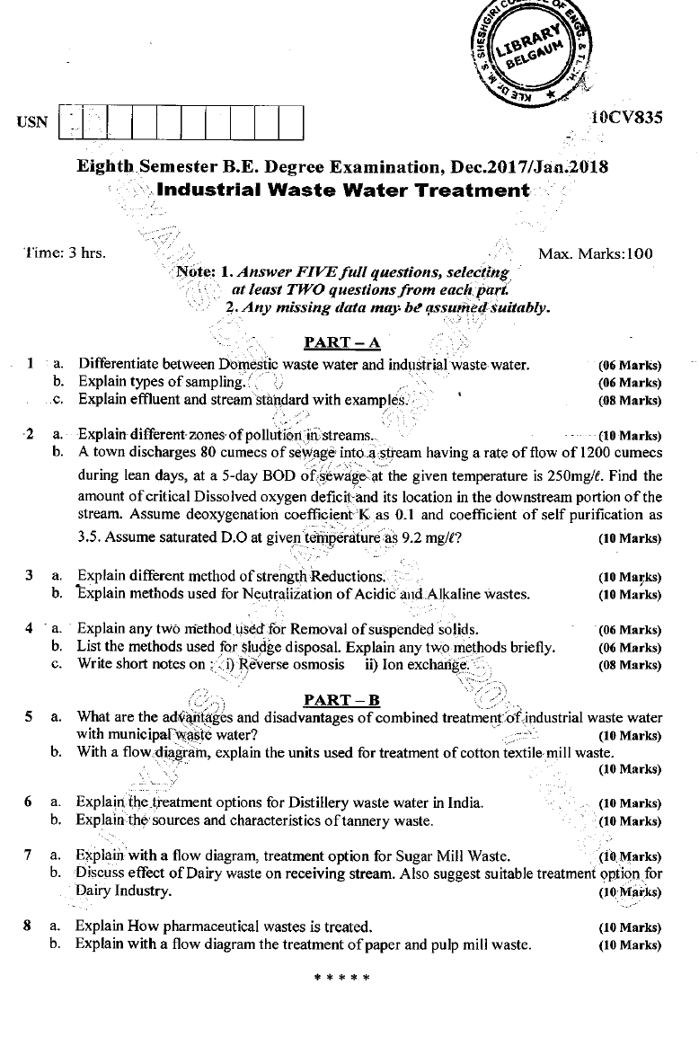 Visvesvaraya Technological University B.E. Civil Engineering (CBCS