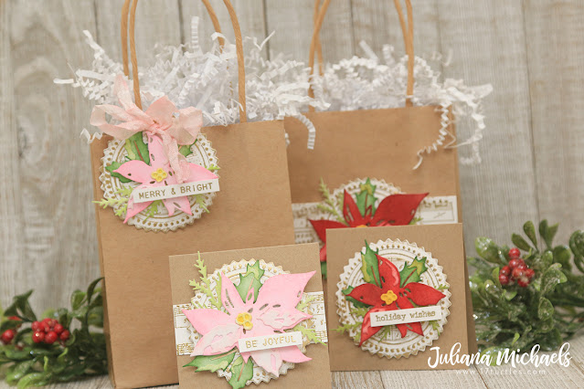 Festive Bouquet Gift Bags and Tags