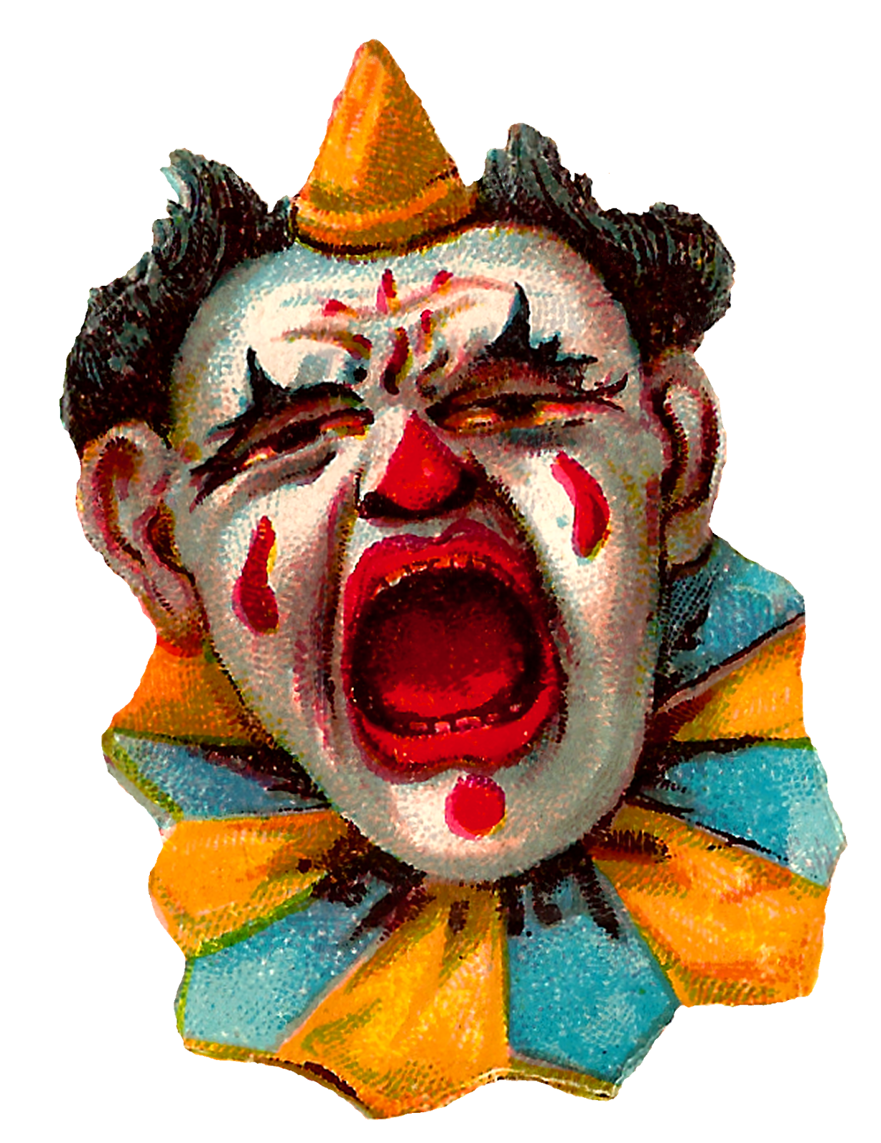 Antique Images: Vintage Clip Art Funny Circus Clowns Costume Images