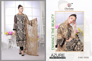 Charizma Azure luxury Eid collection pakistani suits wholesaler