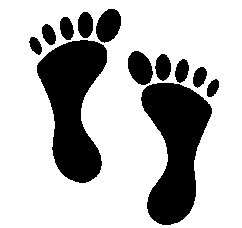 Huellas De Pies De Bebe Para Colorear Imagui