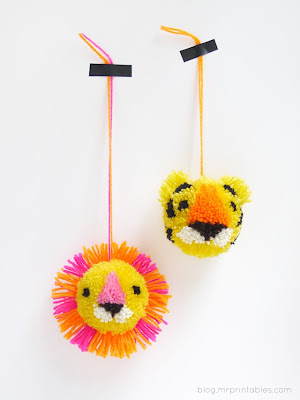 diy pompom animals diy pompom animals
