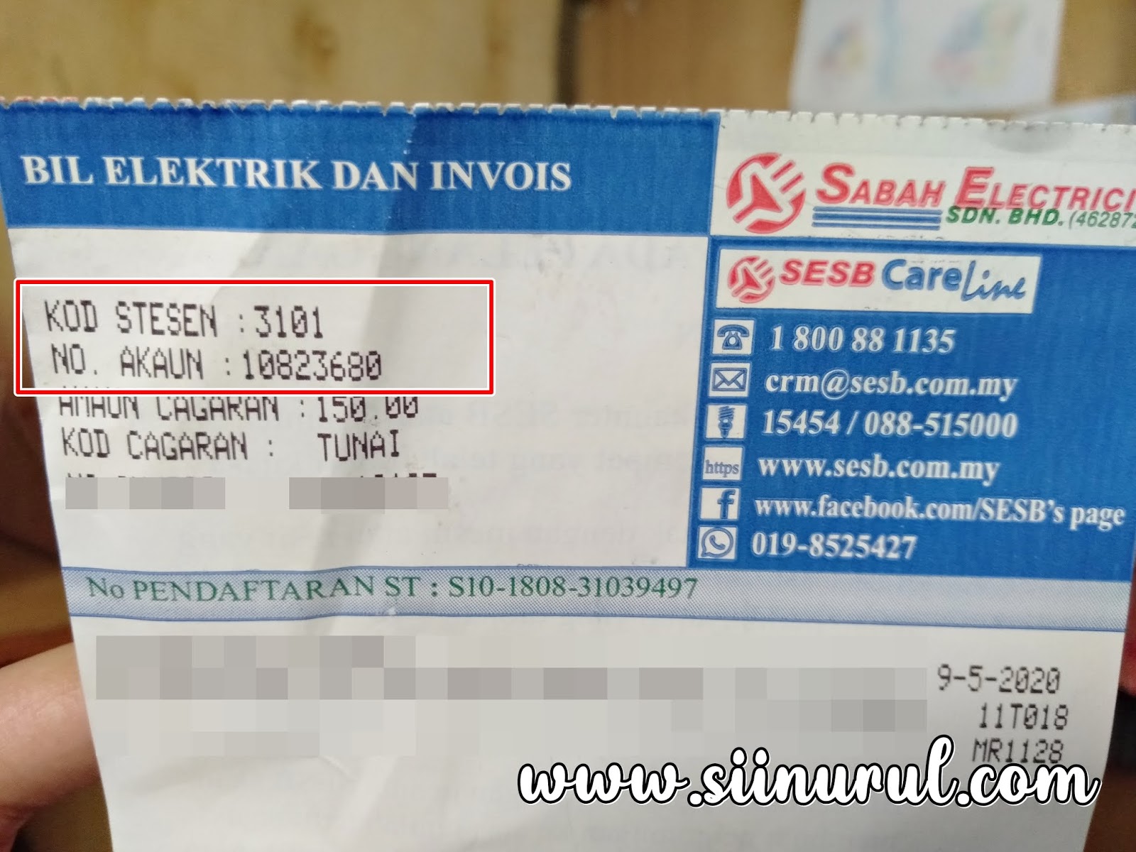 Sesb online semak bil elektrik SEMAKAN BIL