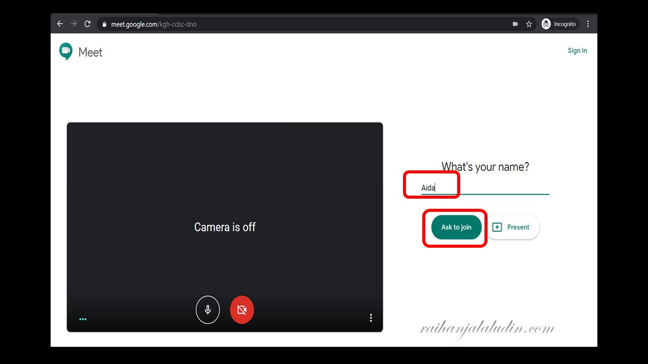 Cara Guna Google Meet Guna Telefon gunagunavlog