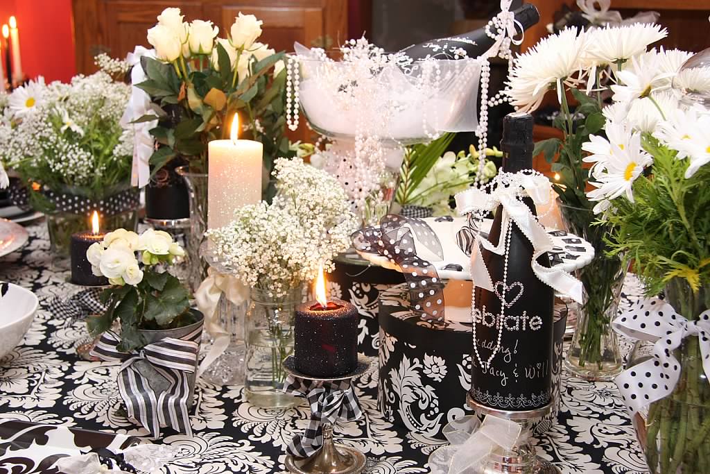 Yayashouseaz A Black and white engagement party