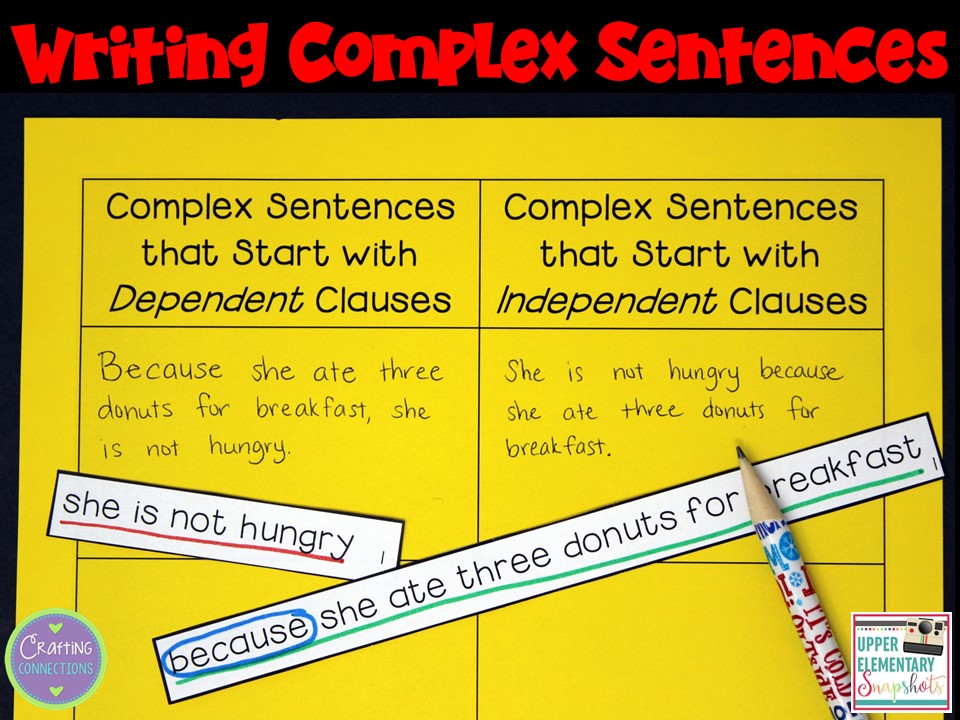Complex Sentences 1 Worksheet