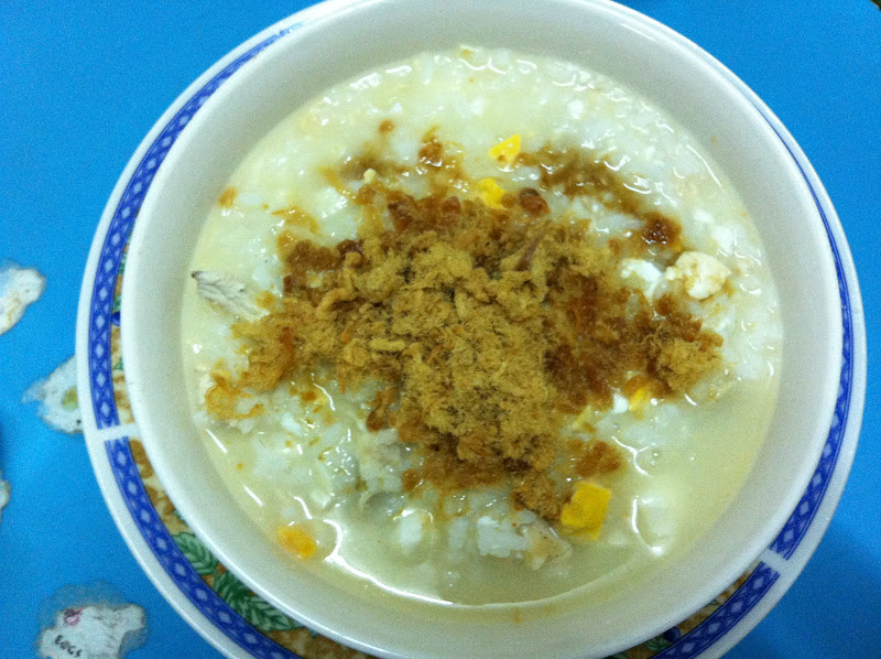Chicken Floss Porridge Yummilicious!