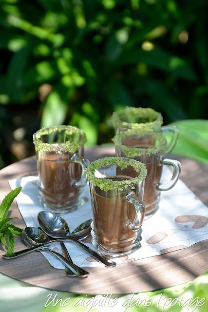 Chocolat froid à la menthe