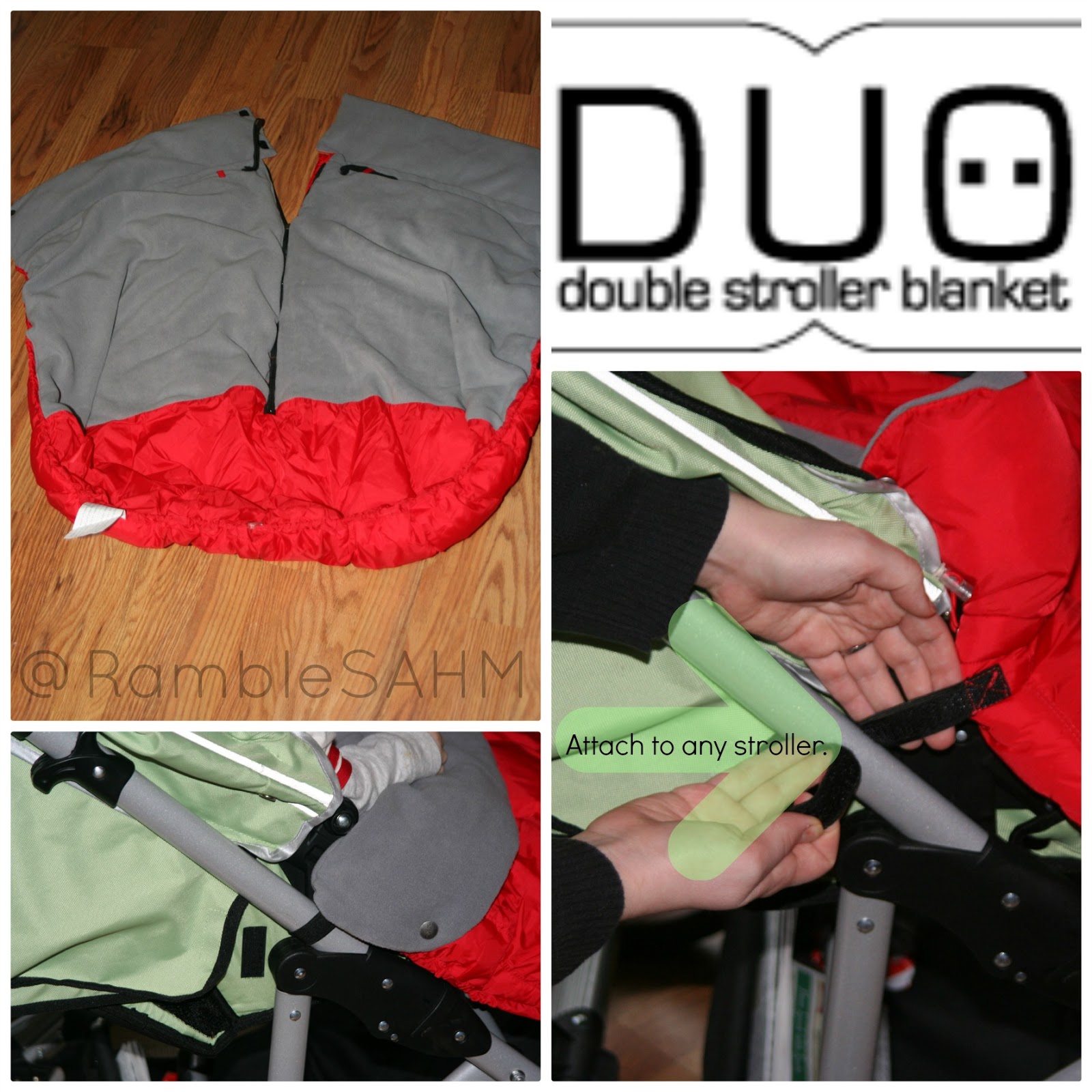 7am double stroller blanket