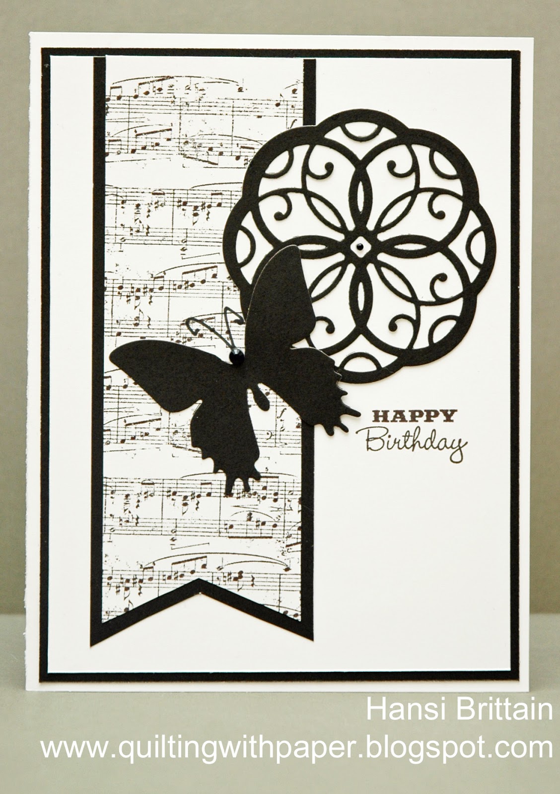 Quilting With Paper Freshly Made in Black and White