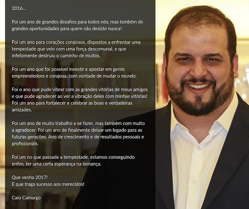 Obrigado 2016! E que venha 2017! Obrigado 2016! E que venha 2017!