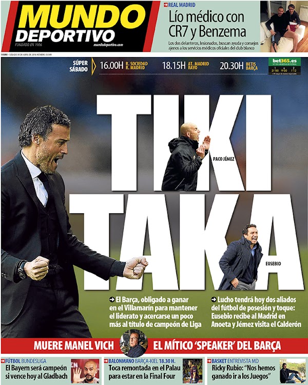 FC Barcelona, Mundo Deportivo: "Tiki Taka"