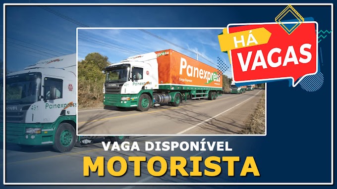 Transportadora Panex abre vagas para Motorista Categoria C,D e E