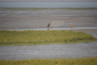 Fishing in Subarnarekha is the primary livelihood activity of Chaumukh villagers. © Basudev Mahapatra