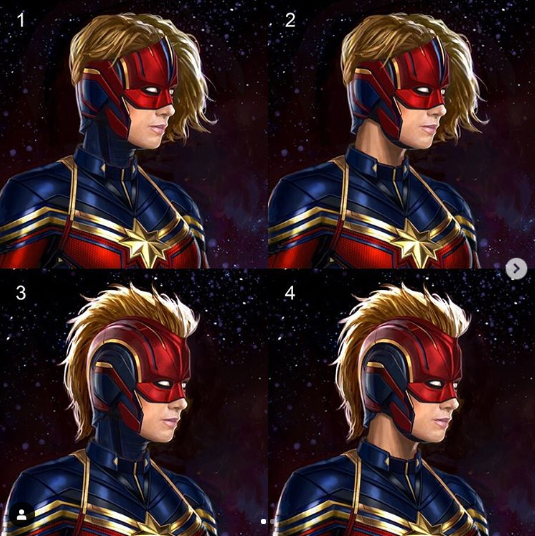 Vingadores: Ultimato: Os visuais alternativos de Capitã Marvel em novas artes conceituais
