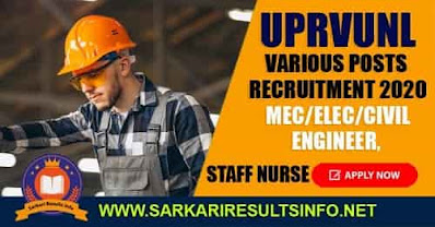 UPRVUNL Assistant Engineer, Other Various Post Answer Key 2021