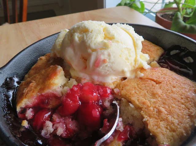Skillet Cherry Cobbler
