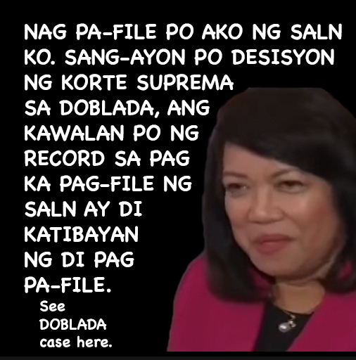 THE DOBLADA JURISPRUDENCE DEBUNKED BY SC VS. SERENO