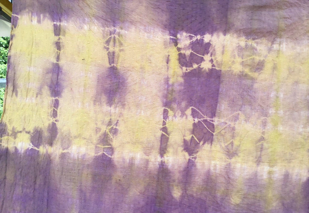 Experimenting with fabric dye 