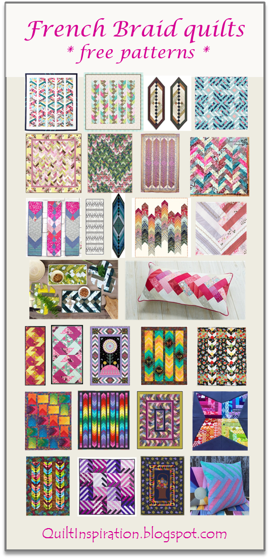 Quilt Inspiration Free pattern day ! French Braid Quilts