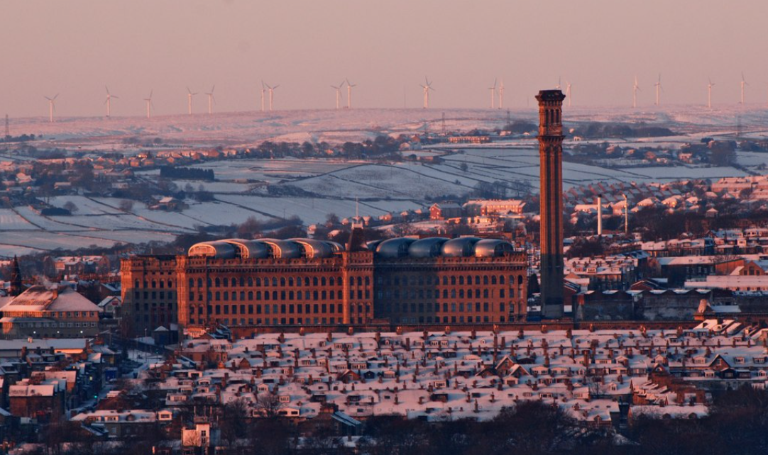 . Bradford’s Famous Mill, As Viewed From Ilkley Moor