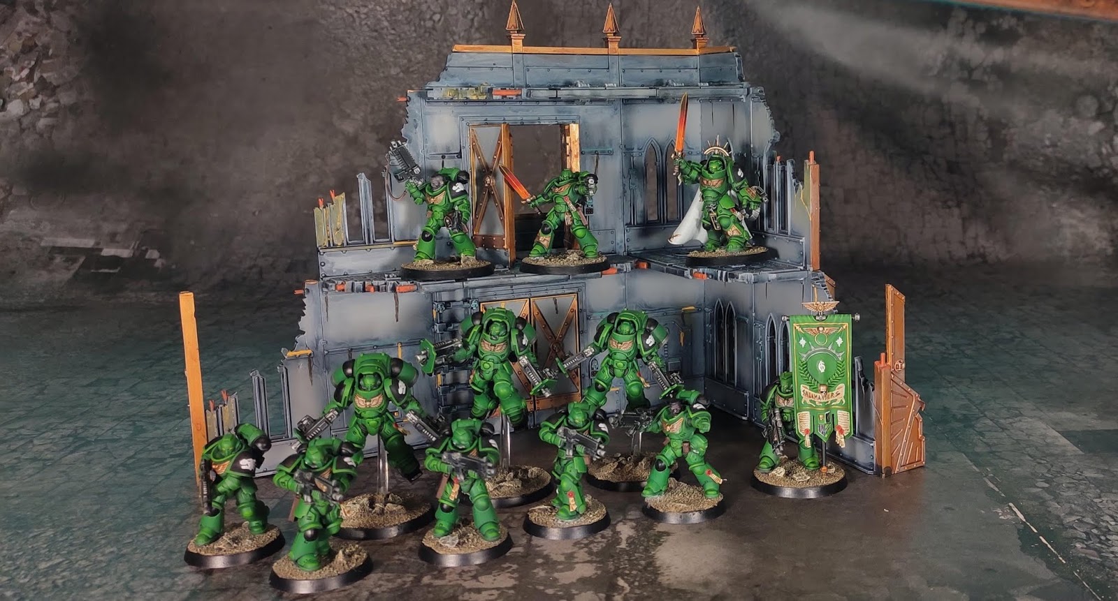 Miniature Painting Studio: Warhammer 40K Space Marines Salamanders ...