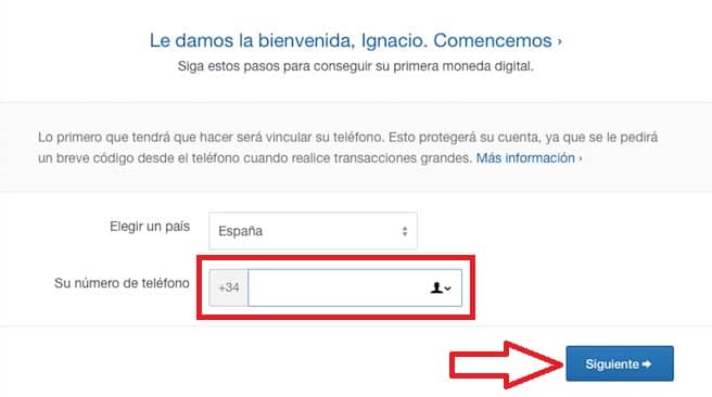 validar teléfono en registro en coinbase coinbase registro verificar teléfono
