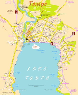 Taupo New Map Zealand City