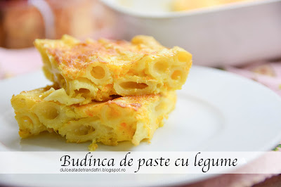 Budinca de paste cu legume