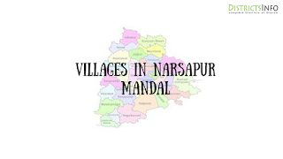Narsapur Mandal with  villages
