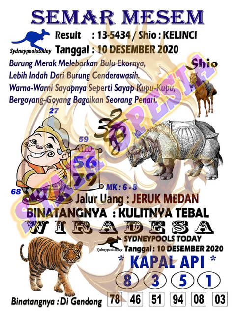 ♦ Syair batik hk 10 desember 2020