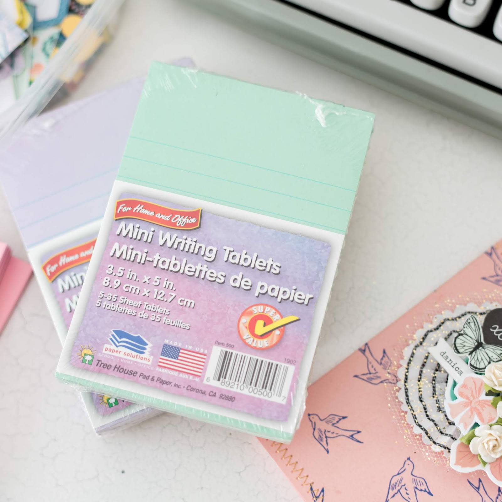 Embellished Mini Writing Tablets