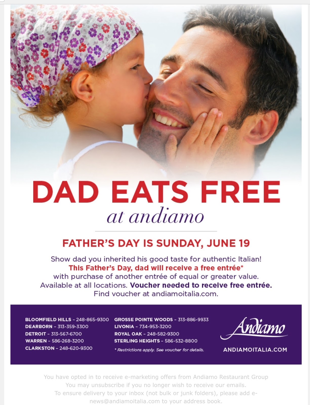 Andiamo coupons