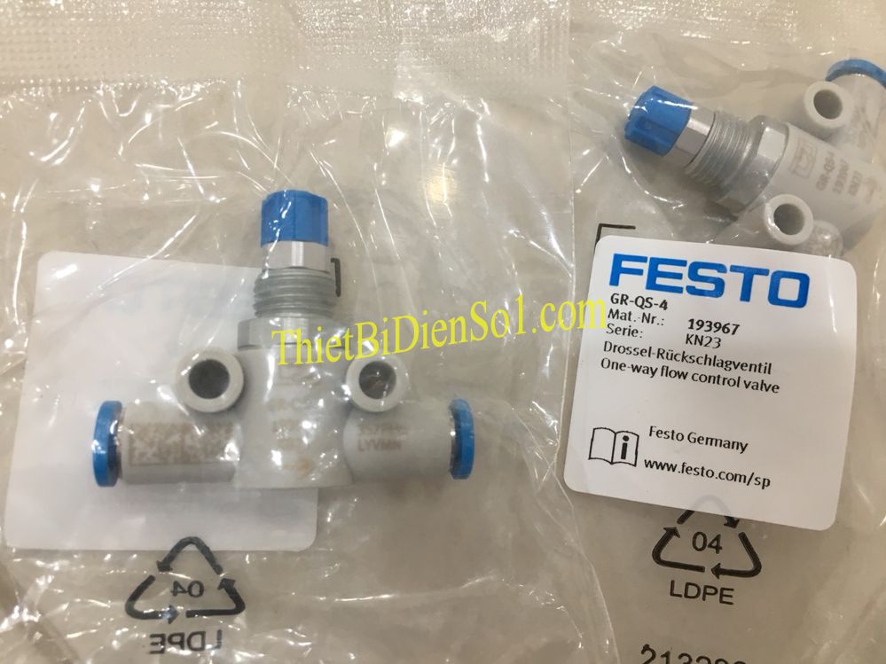 Van 1 chiều Festo GRQS4 193967 PLC HMI SERVO