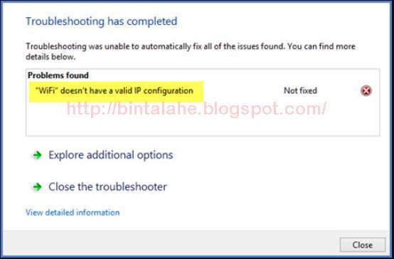 Cara Memperbaiki Kesalahan WiFi Doesn’t Have a Valid IP