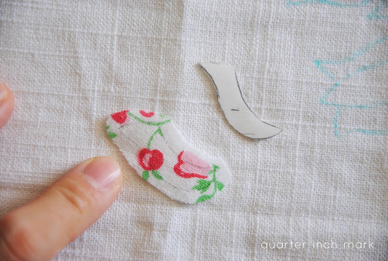 1/4" mark A simple tutorial About Hand Applique