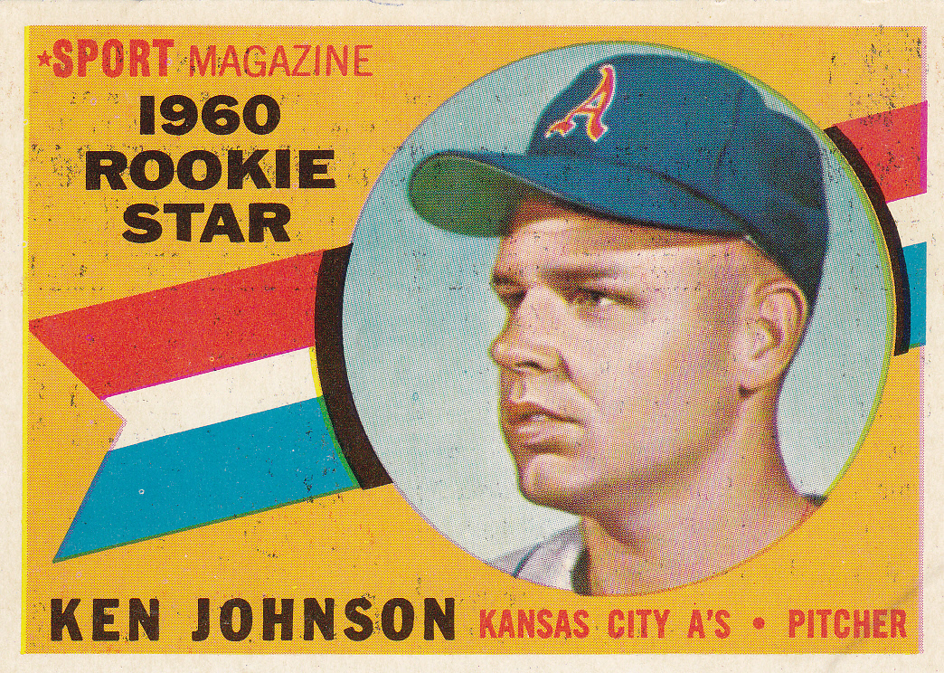 Horizontal Heroes The 1960 Topps Set 135 Ken Johnson Sport Rookie Star