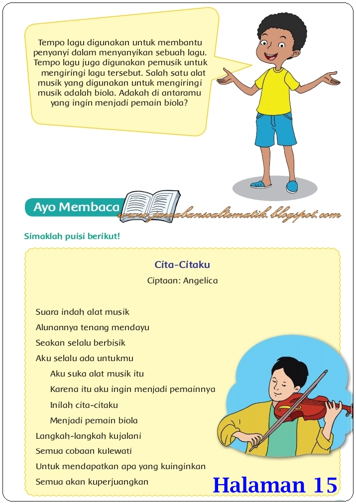 Kunci Jawaban Tema 3 Kelas 6 Interval Nada Soal Revisi