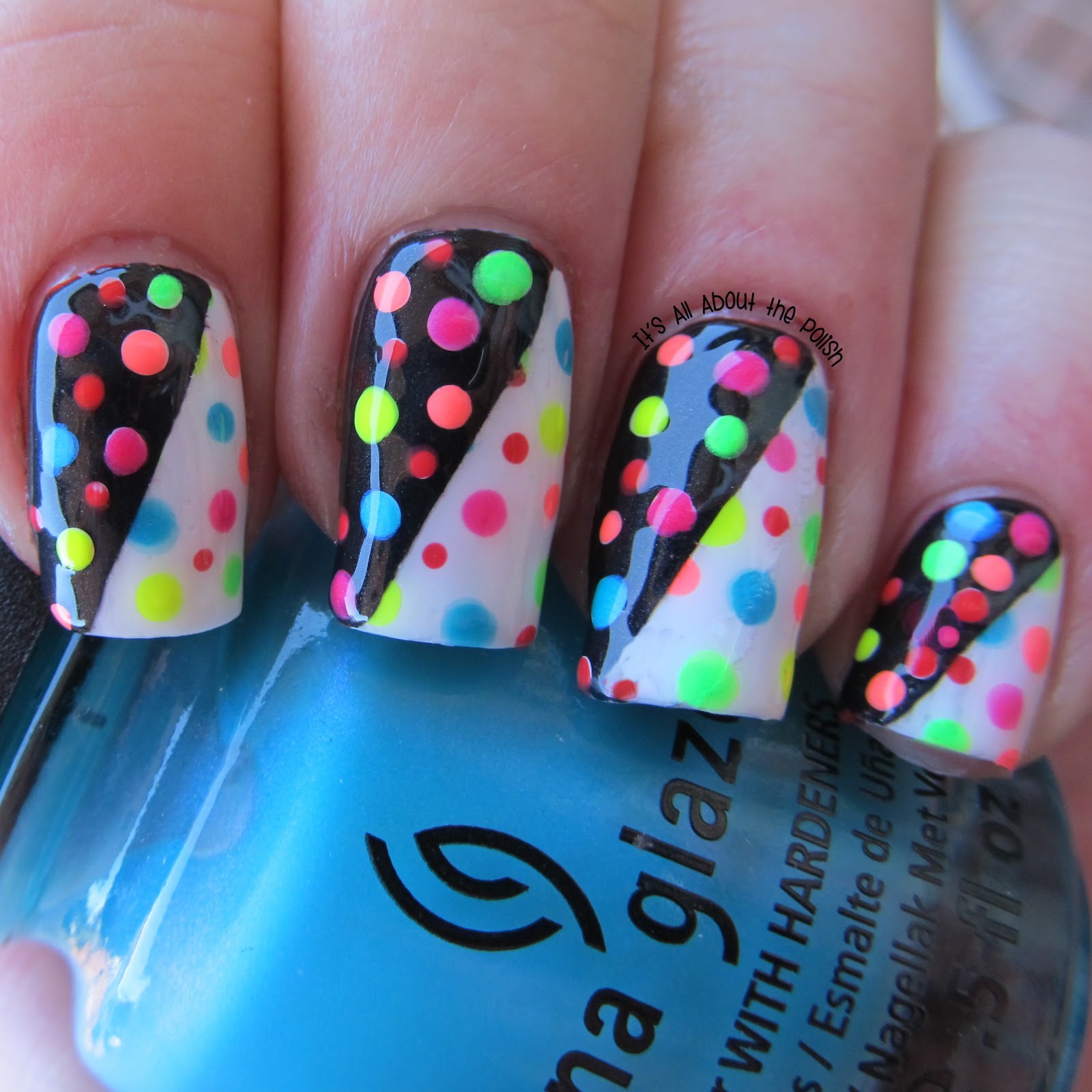It's all about the polish: Neon Dots