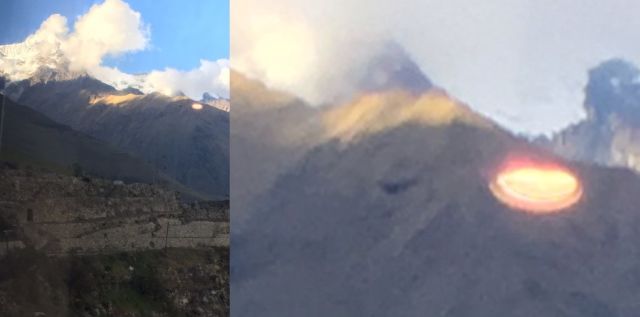 UFO News ~ Glowing Disk photographed over Peruvian Andes near Machu Picchu, Peru  plus MORE UFO%2BMachu%2BPicchu%2B%25281%2529