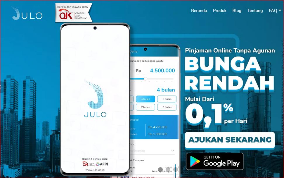 pinjaman online bunga rendah tanpa jaminan