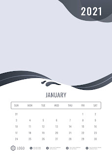 New 2021 Photoshop calendar PSD Template Free Dwonlode