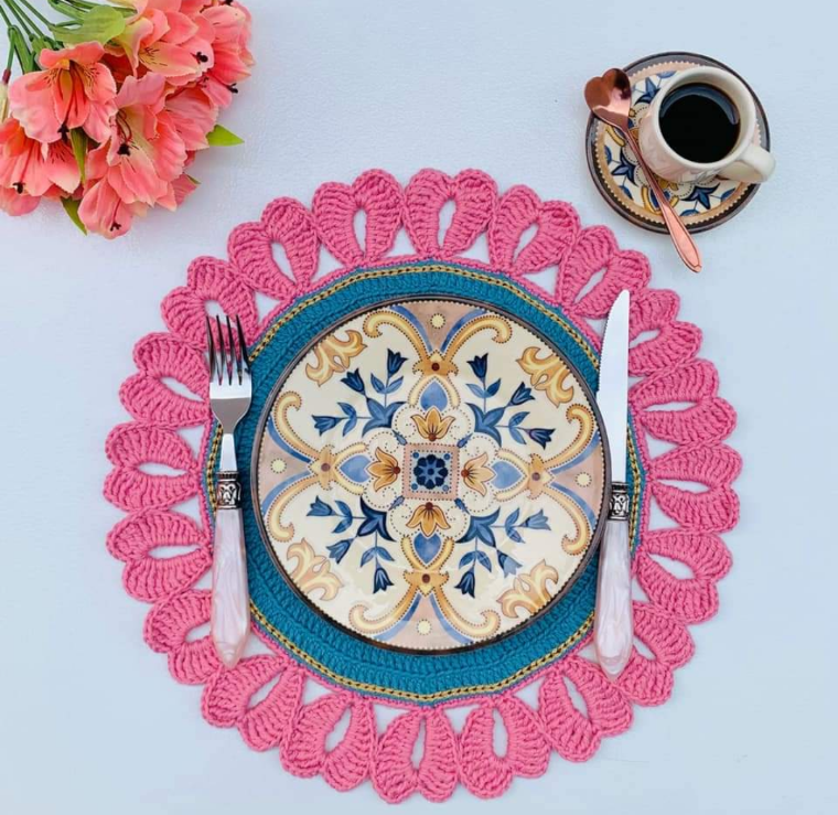 Sousplat de crochê