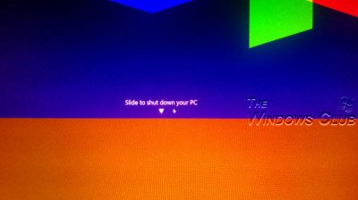 Faites glisser pour éteindre sous Windows 8.1