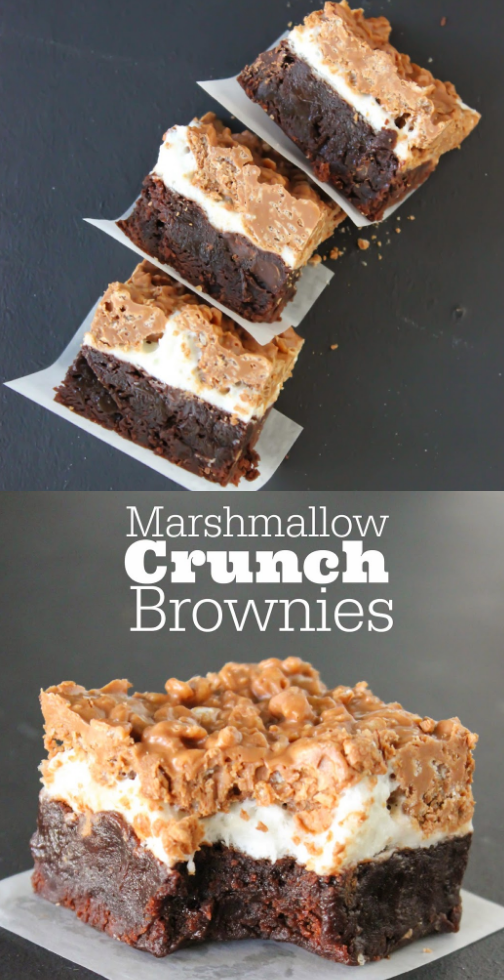 Marshmallow Crunch Brownies Easy Recipes