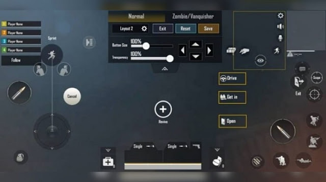 Pengaturan Kontrol 4 Jari di PUBG Mobile