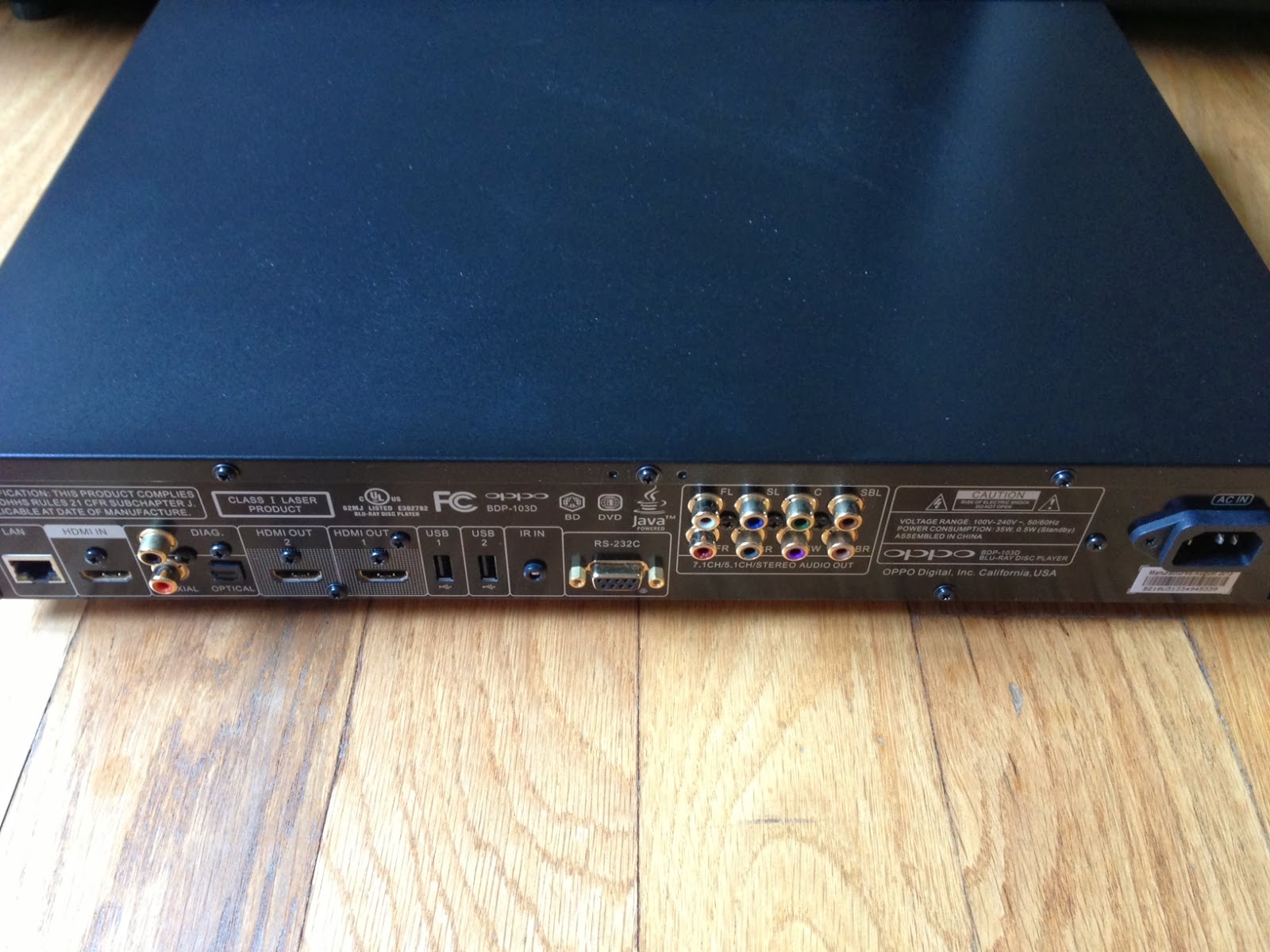 Eric's HiFi Blog Oppo BDP103D Bluray Player An audio evaluation