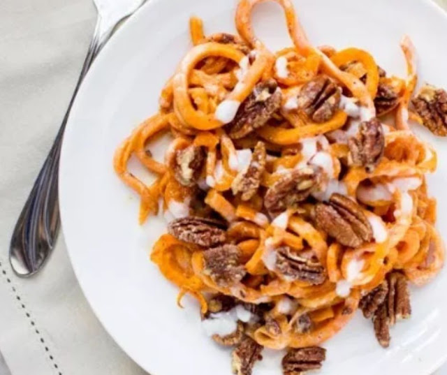 SPIRALIZED SWEET POTATO CASSEROLE RECIPE