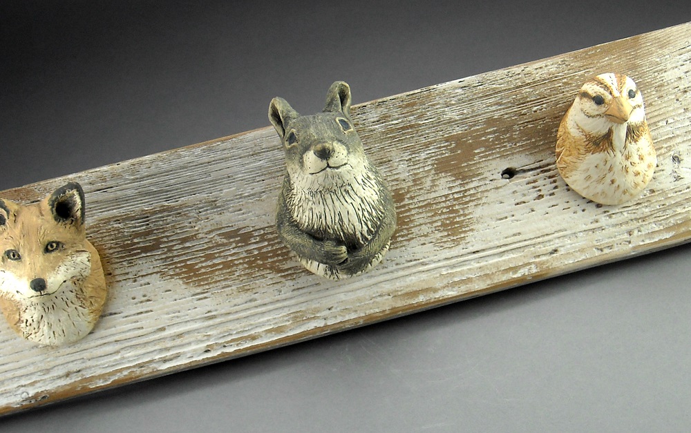 Acorn Pottery clay, paper, canvas